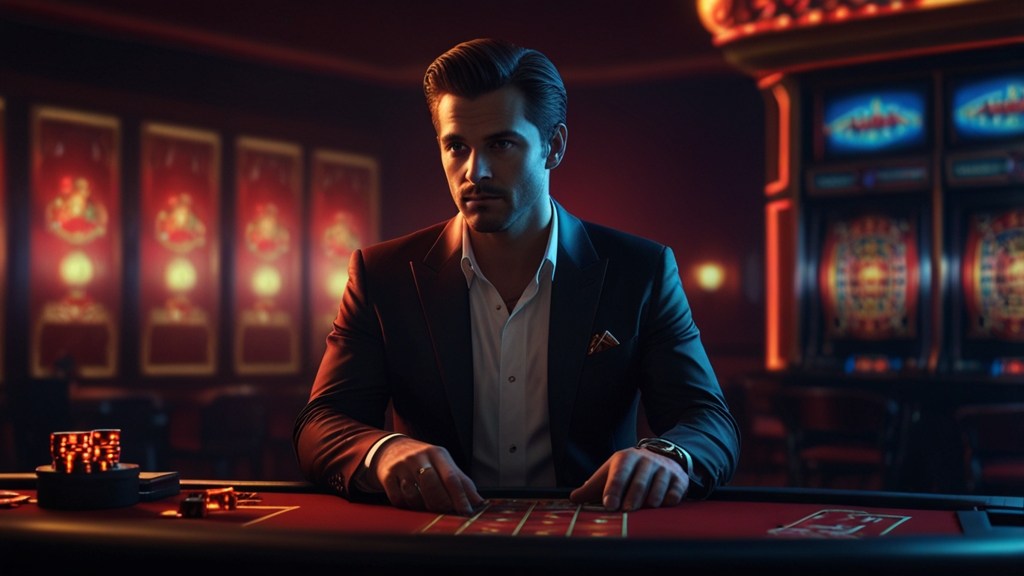 Casino registration form glowing on a dark screen with security-themed lighting